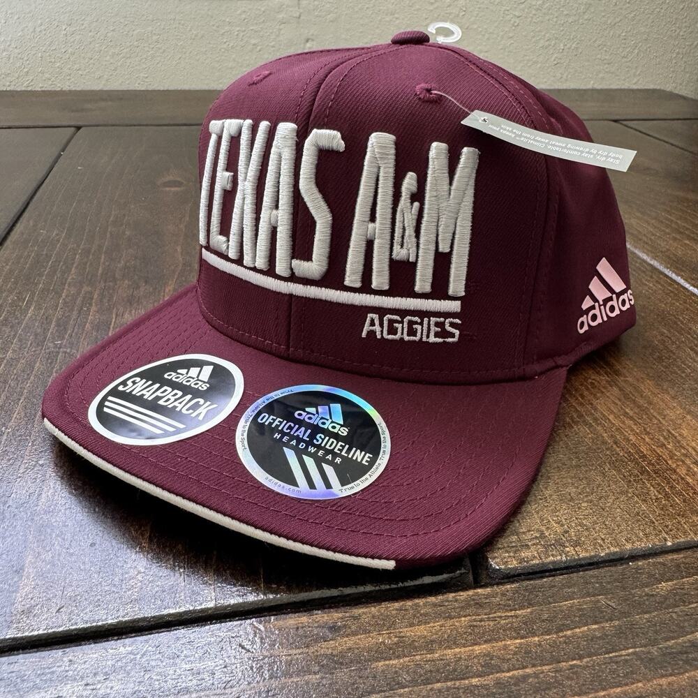 Texas A&M Aggies Hat Adidas Climalite Trucker‎ Snapback Pink Adidas Logo NWT